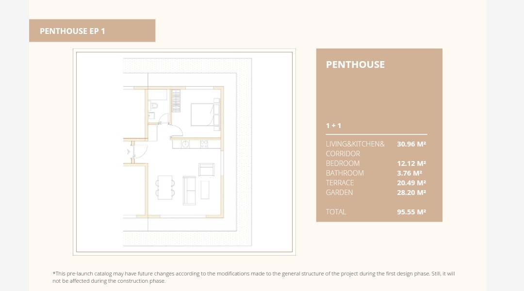 1+1 P flat for sale with Prt. Sea, Landspace, Nature in Royal Town Kotor