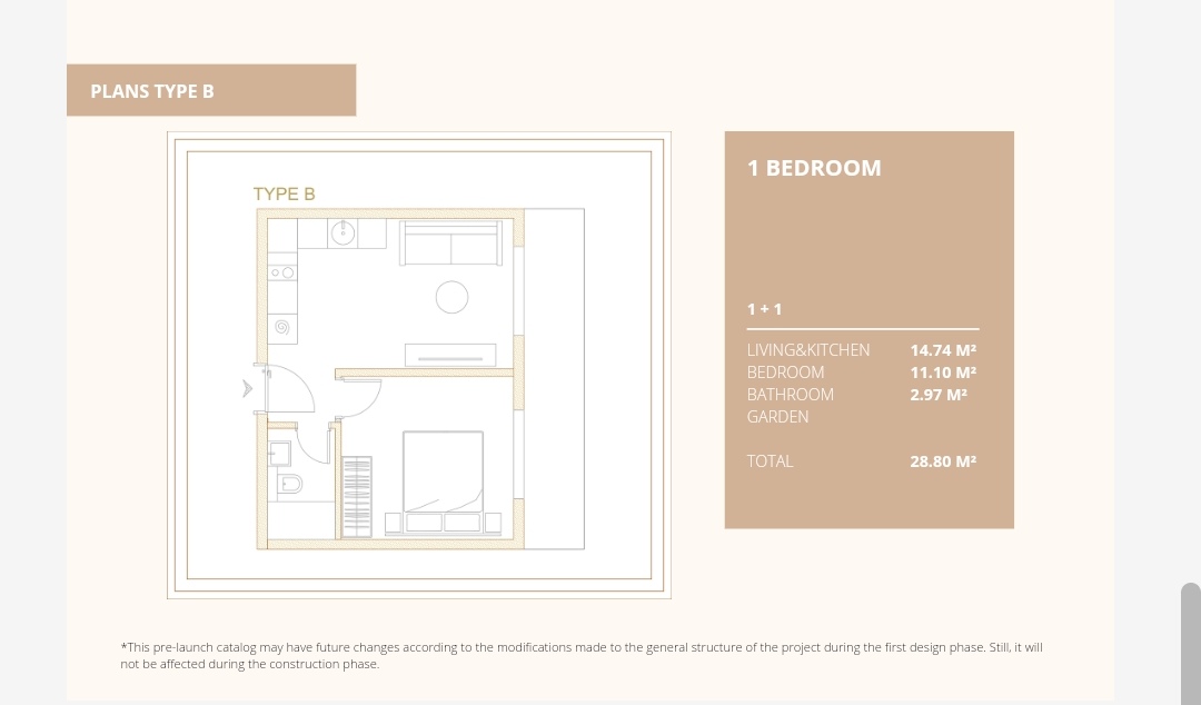 1+1 flat for sale with Landspace & Nature in Royal Town Kotor in Montenegro 