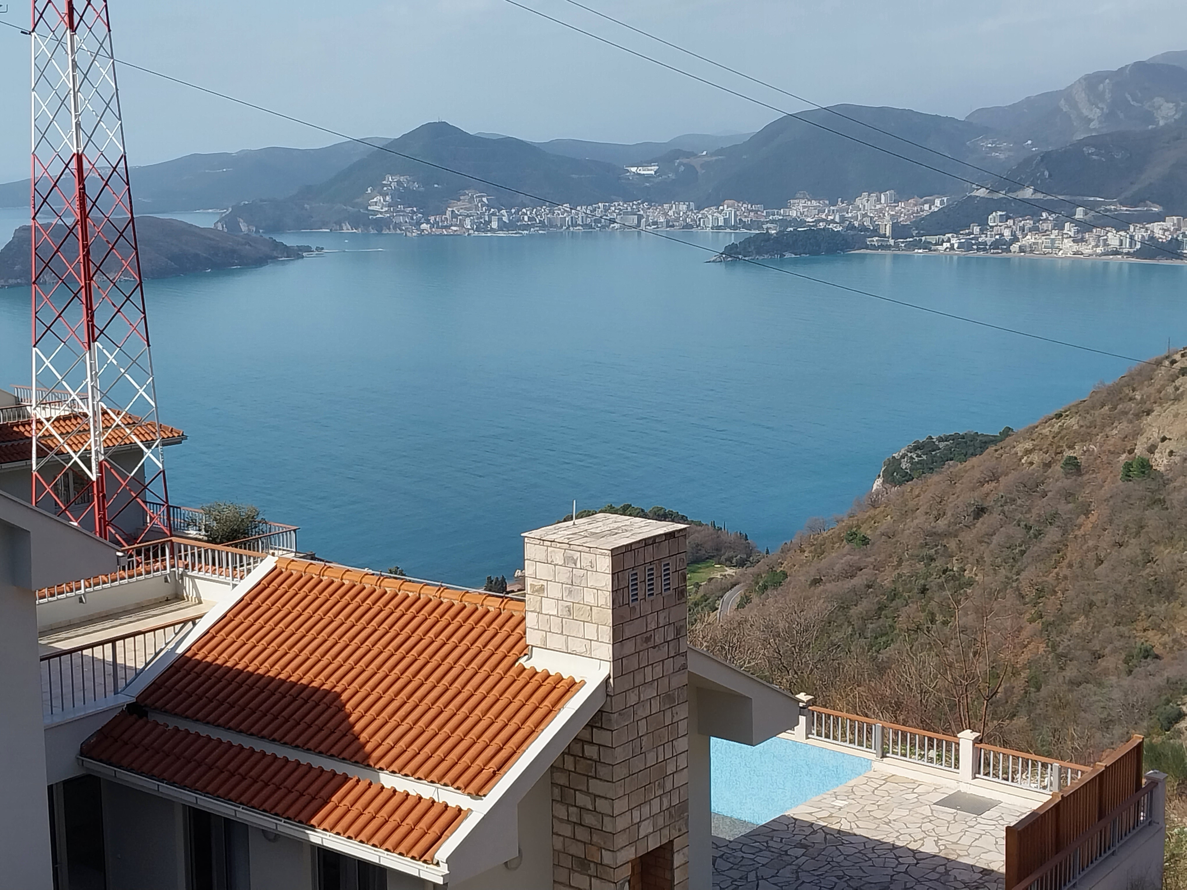 3+1 Villa with Budva Bay View for Sale in Budva, Montenegro